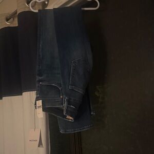 MOTHER Dark Blue Slim Denim Jeans